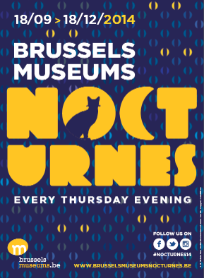 Affiche van de Brusselse Musea Nocturnes