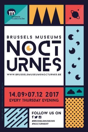 Affiche van de Brusselse Musea Nocturnes
